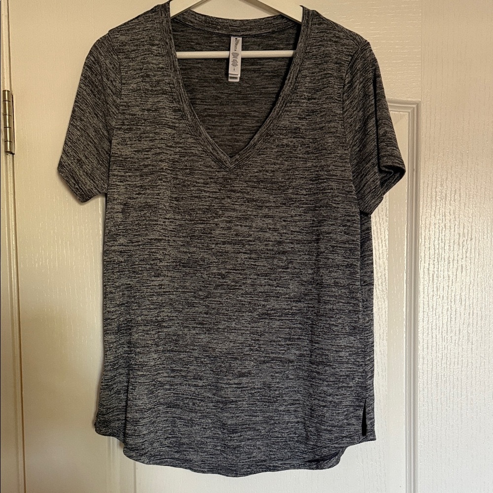 Athleta Breezy Heather V-Neck Tee